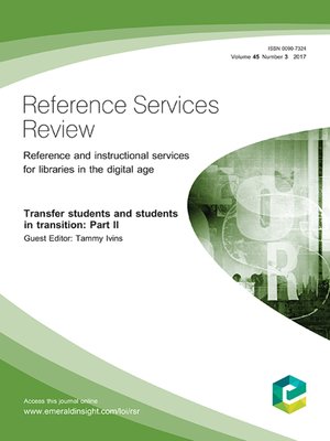 cover image of Reference Services Review, Volume 45, Number 3